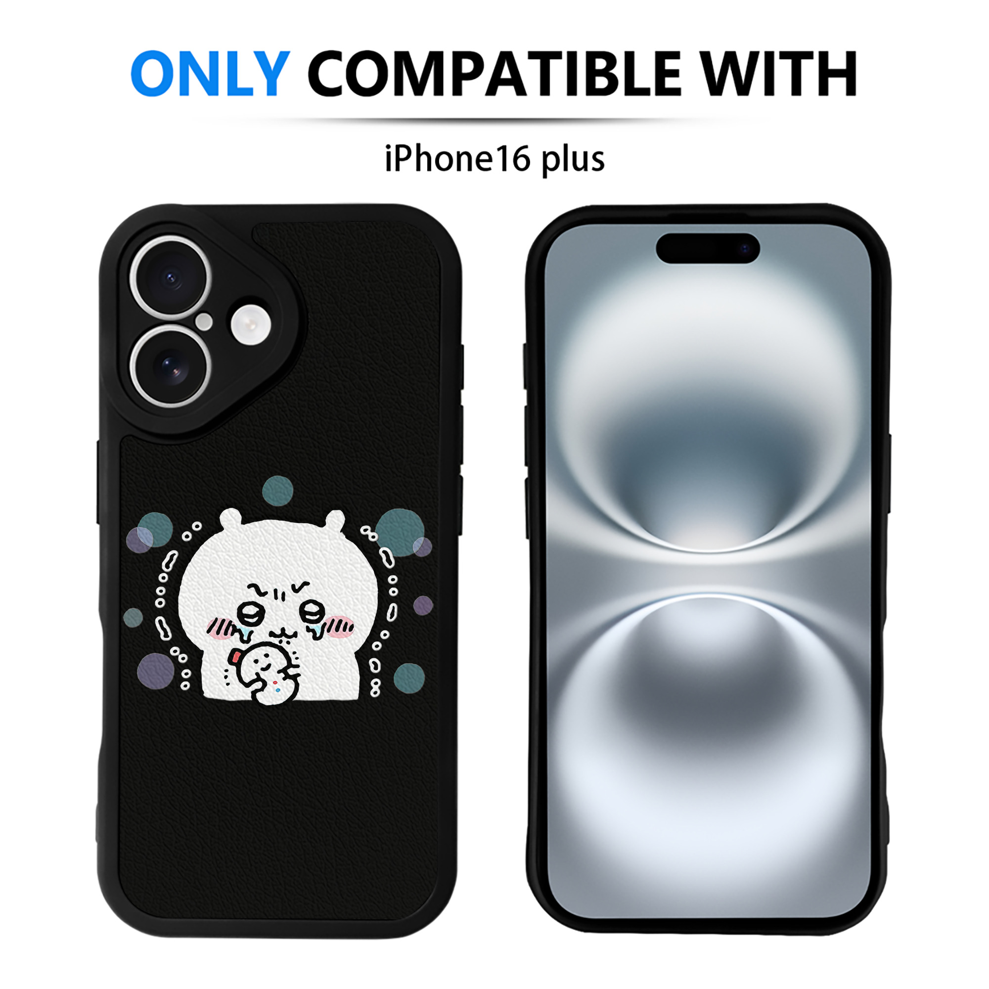 （画像用） ちいかわ ちいかわ Chii-kawa chiikawa 【iPhone 16シリーズ対応】シリコンスマホケース（レザー調） 材質：シリコン